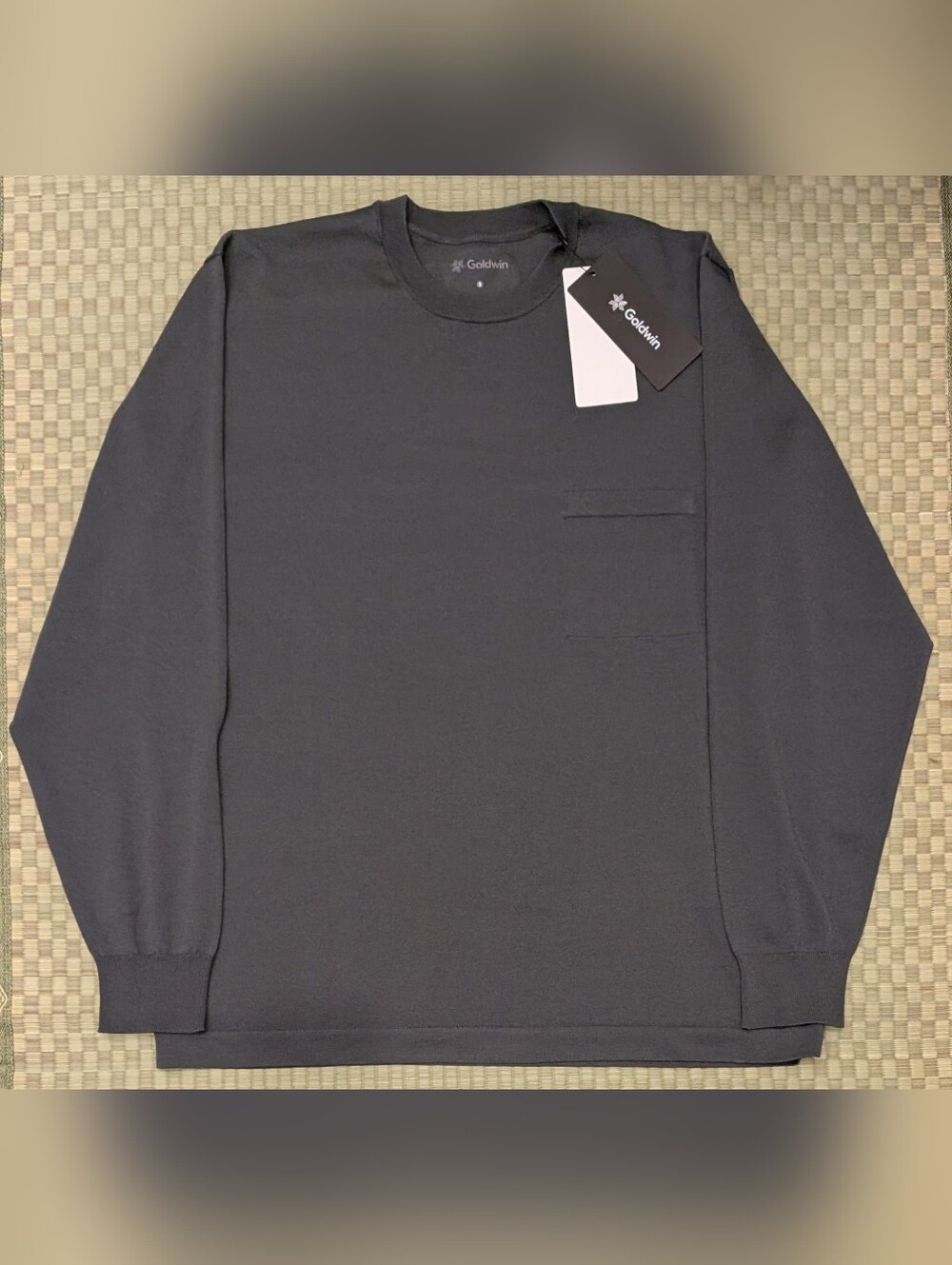 NWT Goldwin Wholegarment Wool Blend Knit Sweater Dark Olive Men's Size 3 (M)